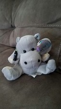 "MEESKA"  Hippo Coca Cola 6" Bean Bag Plush Stuffed animal international NWT 