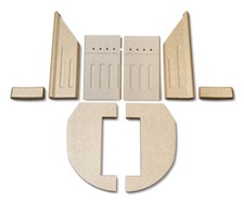 Habillage de foyer pour poêles à cheminée 9 de Aduro plaques kit