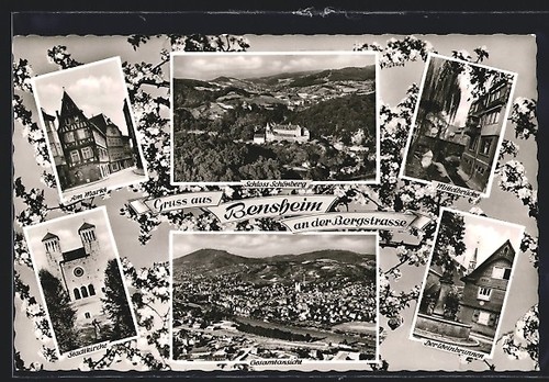 Carte postale bensheim der - carte,