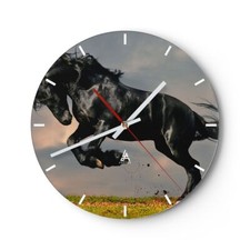 Horloge murale en verre