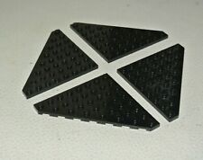 LEGO : 4x Plaque coin 8 x 8 - Réf 30504 noir - Set 10272 70596 10231 7470 