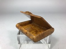 Rare ÉTUI À CIGARETTE ancien en bois précieux Russie Bouleau de Carélie c1900