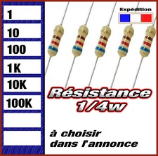 résistance 1/4w  (0,25w ) 1 #
