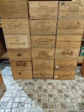 Caisses en bois vides vins