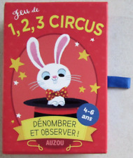 Jeu de voyage 1, 2, 3 Circus Dénombrer et observer ! Auzou 2017 Âge 4-6 ans