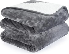 Couverture Imperméable Chien, Plaid Anti Pipi Chien en Sherpa et Flanelle, 