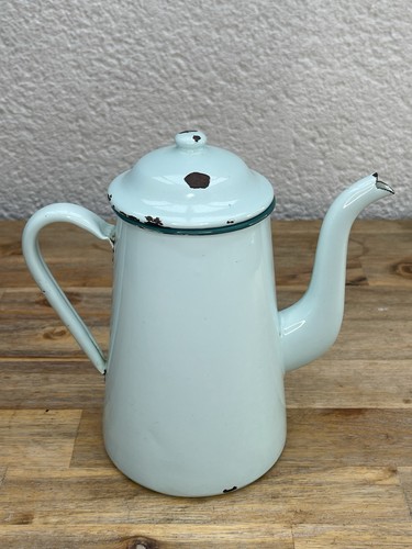 Cafetière émaillée vintage - émaillée,