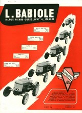 Publicité ancienne tracteurs L Babiole matériel agricole 1955 issue de magazine