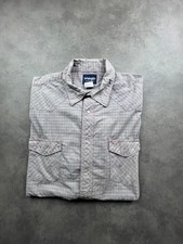 Chemise Wrangler Western à carreaux – Snap Buttons – Manches courtes – Taille XL