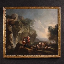 Ancien tableau huile peinture