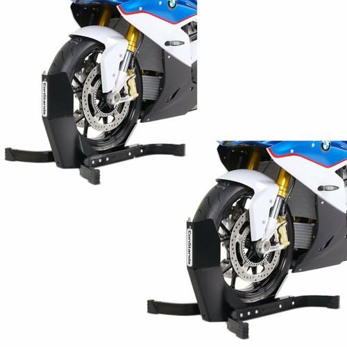 Bloque roue noir mat - 2x,