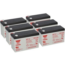 6X Yuasa Blei-Akku NP7-12 Pb