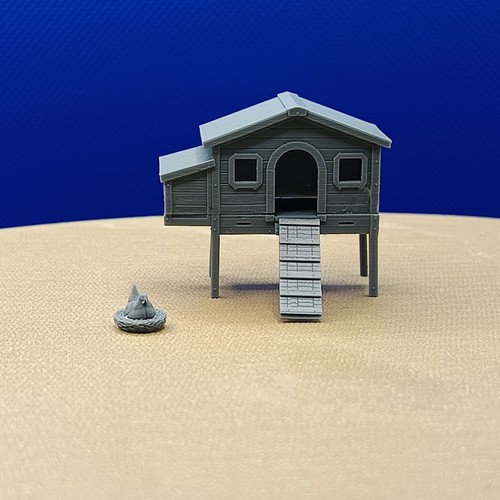 Diorama kit poulailler - :,