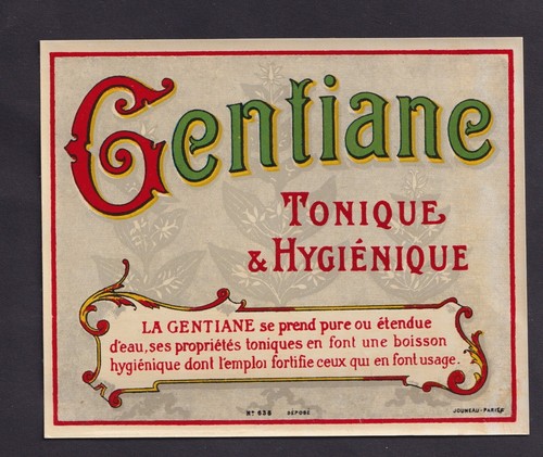Ancienne étiquette glacée - étiquette,
