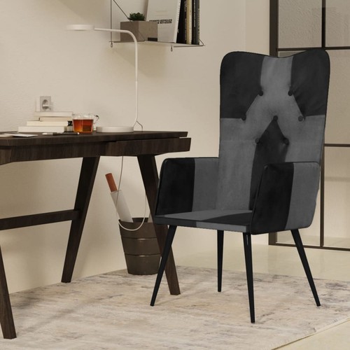Chaise oreilles noir toile - chaise,