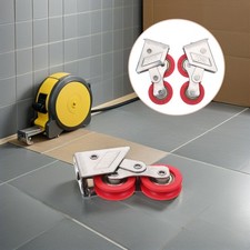 Lot de 2 roulettes pour portes fenêtres coulissantes - Poulie double -