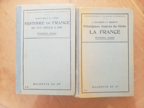 Anciens livres scolaires