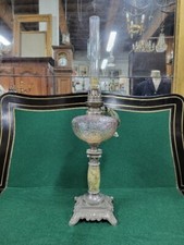 LAMPE A PETROLE PIED MARBRE ET