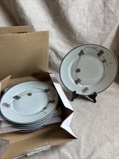 Limoges Raynaud 6 Grandes assiettes Plates en porcelaine modèle Nature 27,5cm