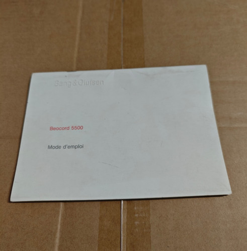 Beocord 5500 manuel - —,