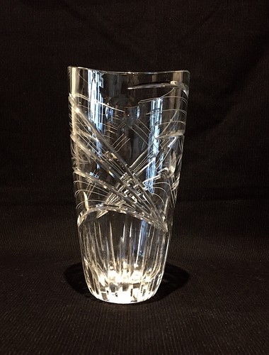 Vase contemporain cristal - ,