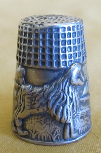 Ancien dé coudre argent - ancien, en