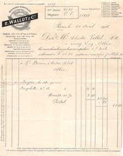 1916 MACHINES AGRICOLES R WALLUT A PARIS - M. VALLET A LURCY LEVIS