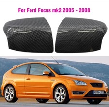 Coques Retroviseur Look Carbone pour Ford Focus Mk2 ST Line 2005 2008 Phase 2