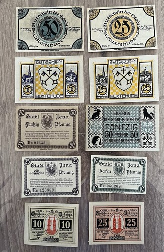 Lot billets allemand - de, 10