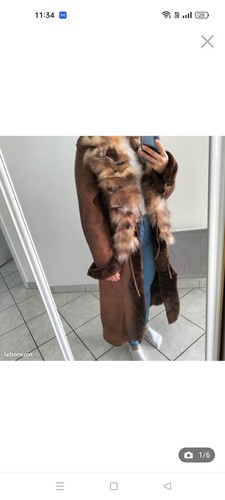 Manteau long cuir mouton - de,