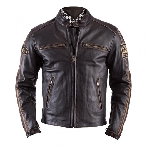 Blouson moto cuir - cuir, homme