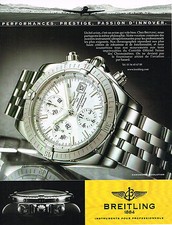 PUBLICITE ADVERTISING 015  2004  BREITLING  la montre CHRONOMAT EVOLUTION