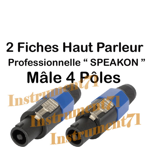 Fiches speakon haut parleur - speakon,