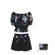 NEUF Ensemble Fille Crop Top