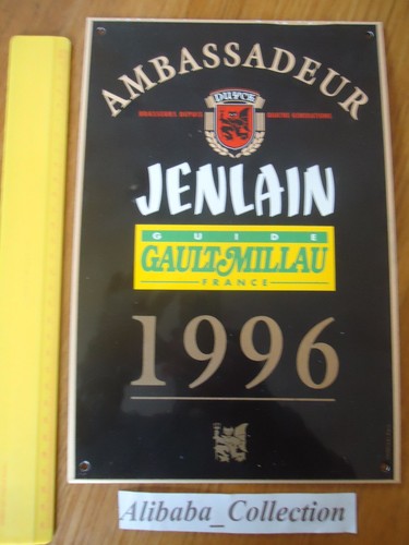 Plaque emaillée jenlain guide - plaque,
