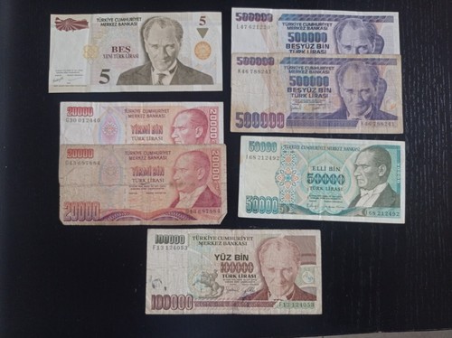 Lot billets turquie - billets,