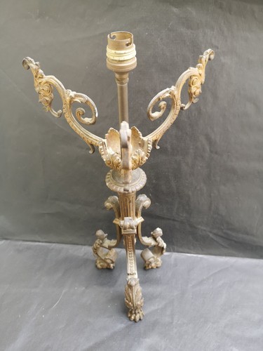 Grand pied lampe bronze - grand, de