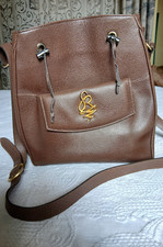 sac en cuir noisette Sonia Rykiel avec bandoulière