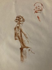 Très Beau Dessin Encre Art