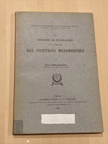 Théorème picard borel - théorème, de