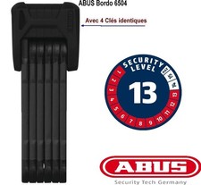 ABUS Antivol  BORDO 6405/85 - Vélo Scooter 4 Clés - Sécurité  13 sur 15 (1,8 KG)