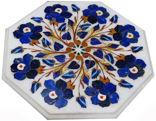 Marble pietradura table - marble,