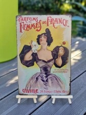 Plaque métal vintage parfum