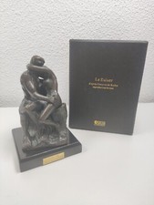 Figurine en bronze de Rodin le baiser, statuette de reproduction d'art français