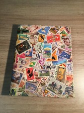 Classeur de Timbres Oblitérés Monde Collés par Humidité voir photo (2-43/N5)