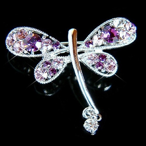 Papillon dragon en cristal - en,