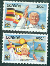 UGANDA  1993  Visit of Pope