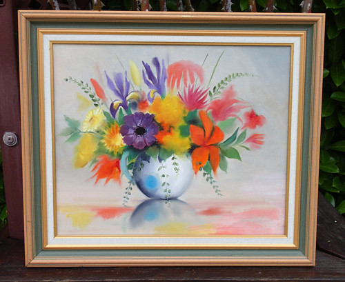 Bouquet fleurs multicolore - de,