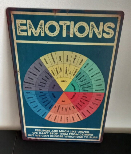 Plaque metal emotions - plaque,