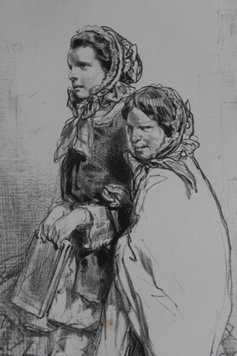 Gavarni lithographie originale - gavarni,